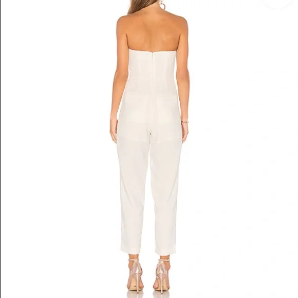 NEW Line & Dot Marais Jumpsuit in White SZ Small - Picture 2 of 5